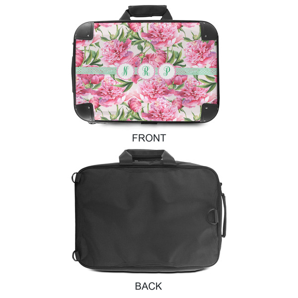 Watercolor Peonies 18" Laptop Briefcase - APPROVAL