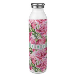 Watercolor Peonies 20oz Stainless Steel Water Bottle - Full Print (Personalized)