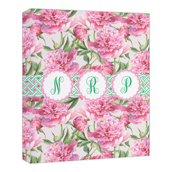 Watercolor Peonies Canvas Print - 20x24 (Personalized)