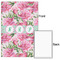 Watercolor Peonies 20x30 - Matte Poster - Front & Back