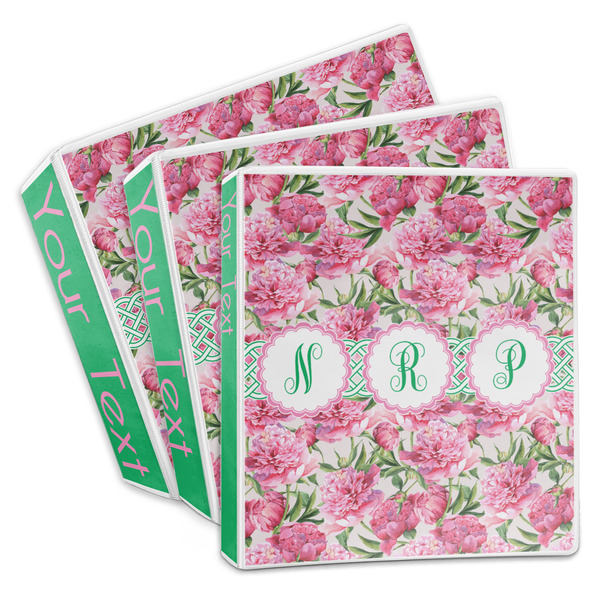 Watercolor Peonies 3-Ring Binder Group
