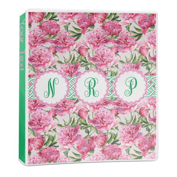 Watercolor Peonies 3-Ring Binder Main- 1in