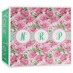 Watercolor Peonies 3-Ring Binder - 3 inch (Personalized)