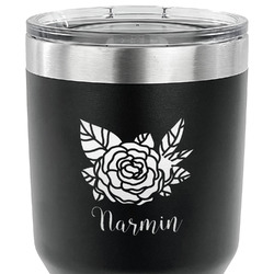 Watercolor Peonies 30 oz Stainless Steel Tumbler (Personalized)