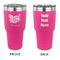 Watercolor Peonies 30 oz Stainless Steel Ringneck Tumblers - Pink - Double Sided - APPROVAL