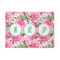 Watercolor Peonies 5' x 7' Patio Rug (Personalized)