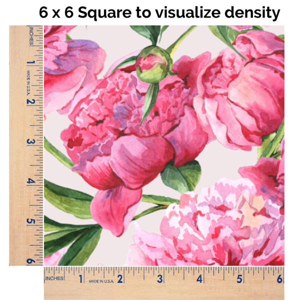 Watercolor Peonies 6x6 Swatch of Fabric