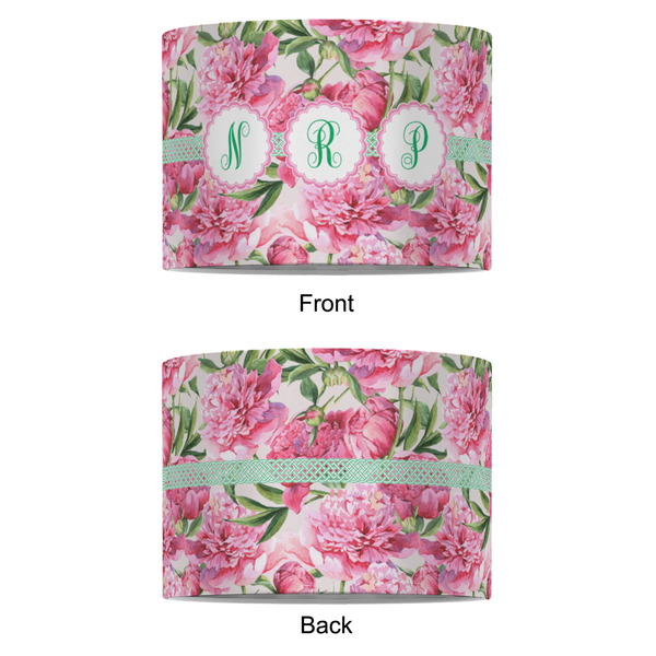 Watercolor Peonies 8" Drum Lampshade - APPROVAL (Fabric)