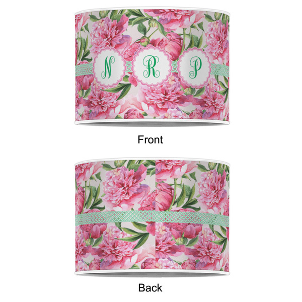 Watercolor Peonies 8" Drum Lampshade - APPROVAL (Poly Film)