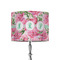 Watercolor Peonies 8" Drum Lamp Shade - Fabric (Personalized)