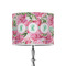Watercolor Peonies 8" Drum Lampshade - ON STAND (Poly Film)