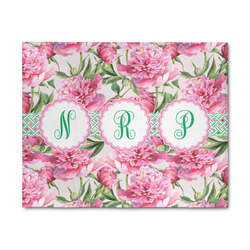 Watercolor Peonies 8' x 10' Patio Rug (Personalized)