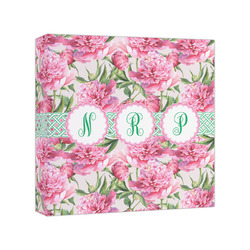 Watercolor Peonies Canvas Print - 8x8 (Personalized)