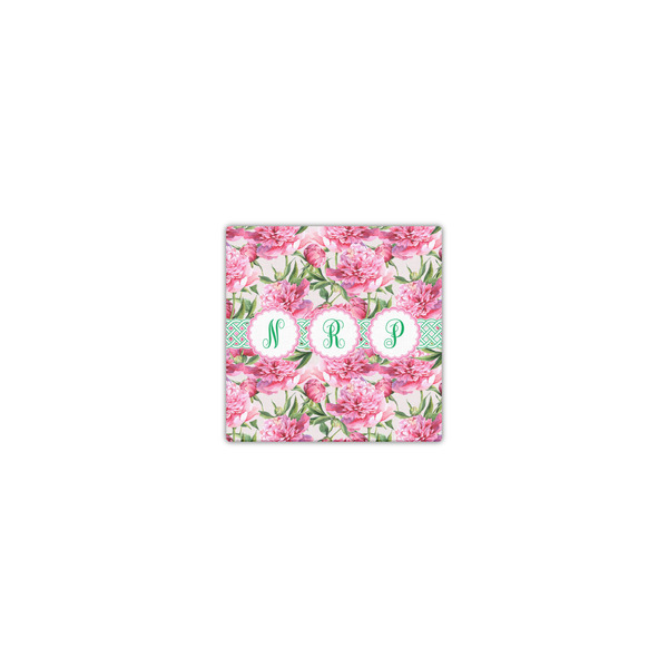 Watercolor Peonies 8x8 - Canvas Print - Front View