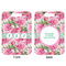 Watercolor Peonies Aluminum Luggage Tag (Front + Back)