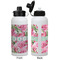 Watercolor Peonies Aluminum Water Bottle - White APPROVAL