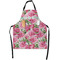 Watercolor Peonies Apron With Pockets w/ Multiple Names