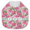 Watercolor Peonies Jersey Knit Baby Bib w/ Multiple Names