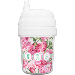 Watercolor Peonies Baby Sippy Cup (Personalized)