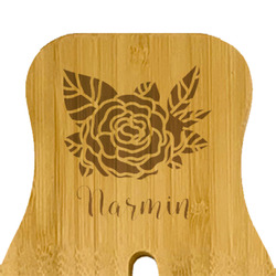 Watercolor Peonies Bamboo Salad Mixing Hand (Personalized)