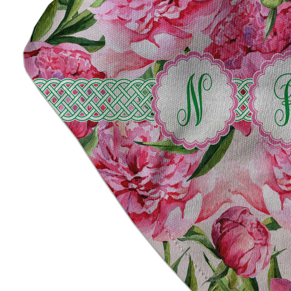 Watercolor Peonies Bandana Detail