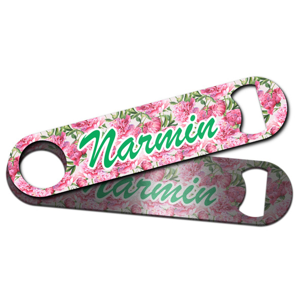 Watercolor Peonies Bar Bottle Opener - Main