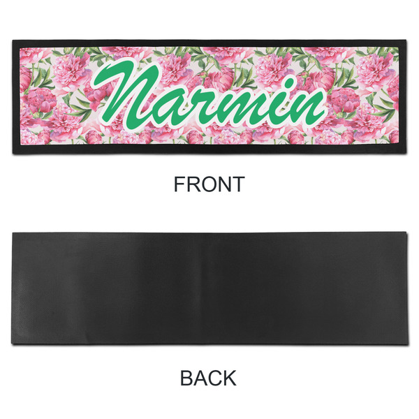 Watercolor Peonies Bar Mat - Large - APPROVAL