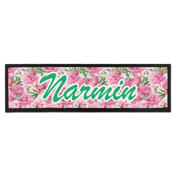 Watercolor Peonies Bar Mat - Large (Personalized)