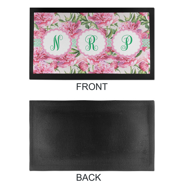 Watercolor Peonies Bar Mat - Small - APPROVAL
