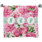 Watercolor Peonies Bath Towel (Personalized)