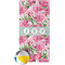 Watercolor Peonies Beach Towel (Personalized)