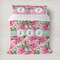 Watercolor Peonies Duvet Cover (Personalized)