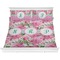 Watercolor Peonies Comforter Set - King (Personalized)