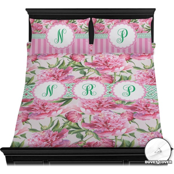 Watercolor Peonies Bedding Set (Queen) - Duvet