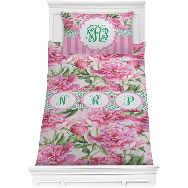 Watercolor Peonies Bedding Set (Twin)