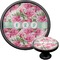 Watercolor Peonies Black Custom Cabinet Knob (Front and Side)