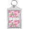 Watercolor Peonies Bling Keychain (Personalized)