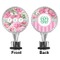 Watercolor Peonies Bottle Stopper - Front and Back
