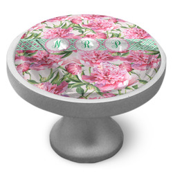 Watercolor Peonies Cabinet Knob (Personalized)