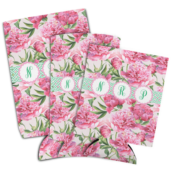 Watercolor Peonies Can Coolers - PARENT/MAIN