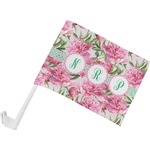 Watercolor Peonies Car Flag - Small w/ Multiple Names
