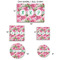 Watercolor Peonies Car Magnets - SIZE CHART