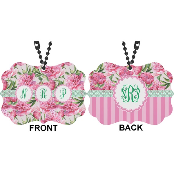 Watercolor Peonies Car Ornament (Approval)