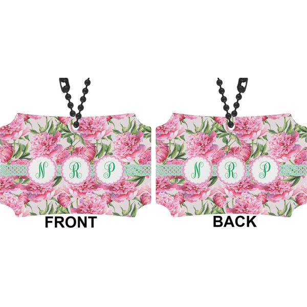 Watercolor Peonies Car Ornament - Berlin (Approval)