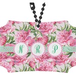 Watercolor Peonies Rear View Mirror Ornament (Personalized)