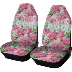 Watercolor Peonies Car Seat Covers (Set of Two) (Personalized)