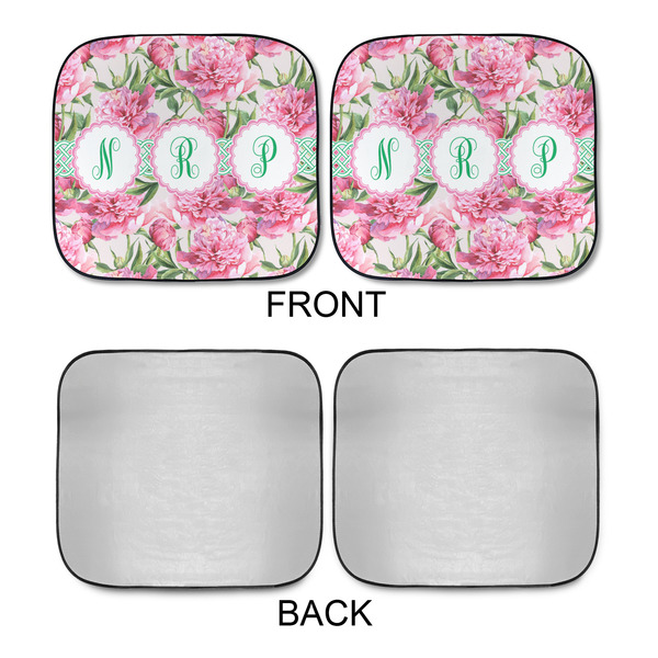 Watercolor Peonies Car Sun Shades - APPROVAL