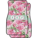 Watercolor Peonies Car Floor Mats (Personalized)