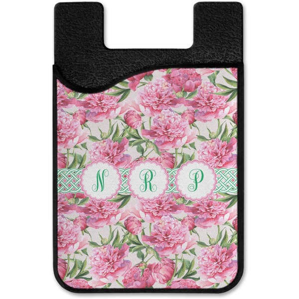 Watercolor Peonies Cell Phone Credit Card Holder