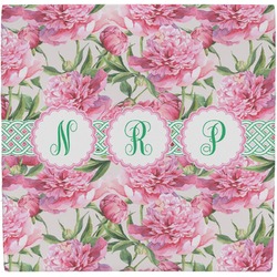 Watercolor Peonies Ceramic Tile Hot Pad (Personalized)
